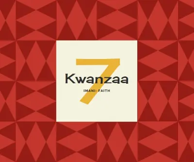 Faith for Kwanzaa red modern-geometric-&-linear