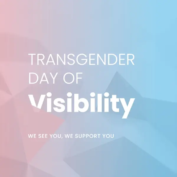 Trans Day of Visibility blue modern-geometric-&-linear