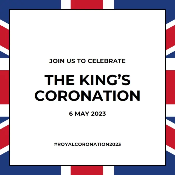 A royal invite blue modern-bold