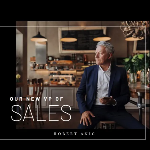Sales figure black modern-simple