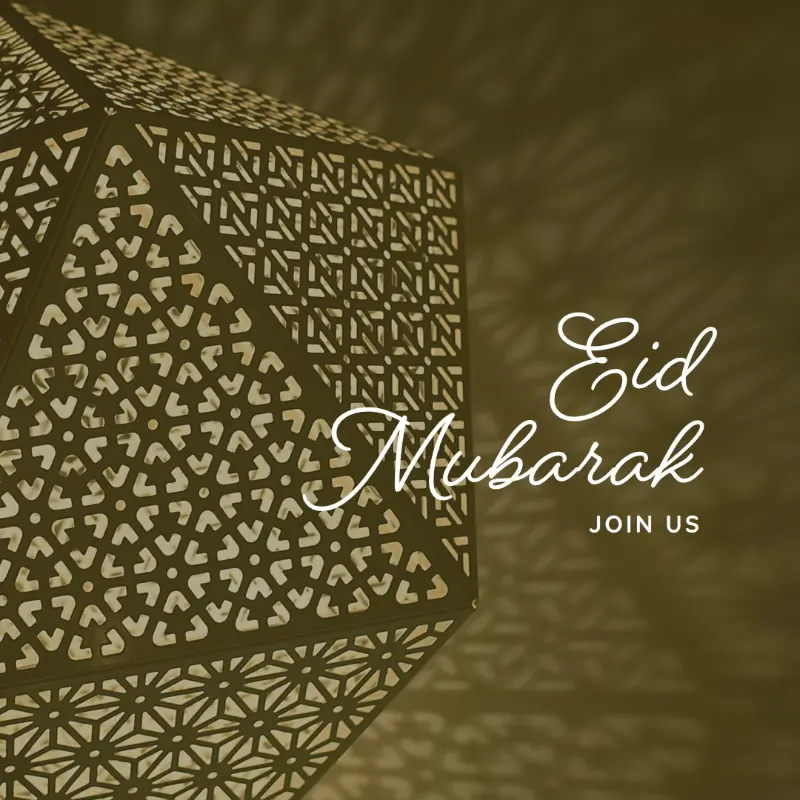 Celebrating Eid brown modern-simple