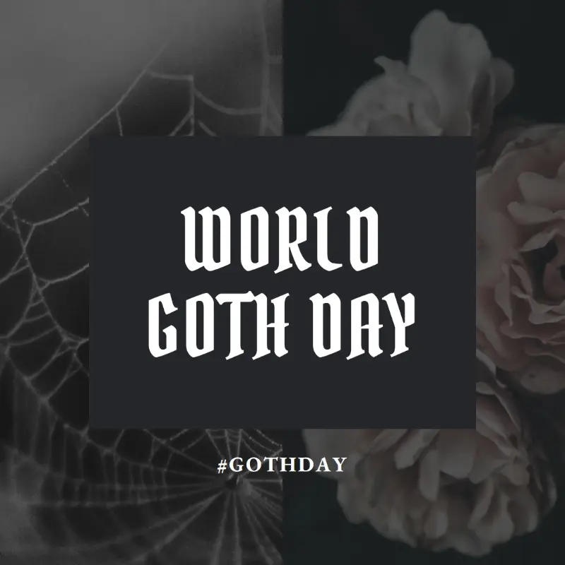 For the love of goth black modern-simple