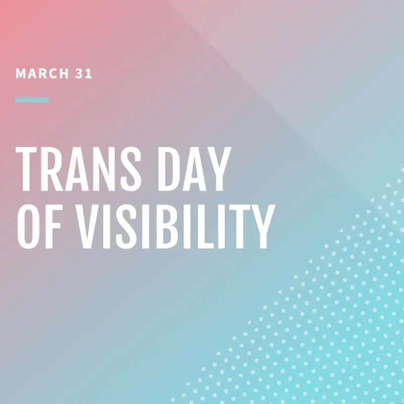 Honoring trans visibility pink modern-geometric-&-linear