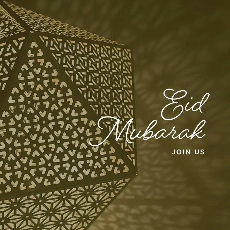 Celebrating Eid brown modern-simple