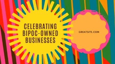 Celebrate BIPOC-owned businesses yellow modern-color-block