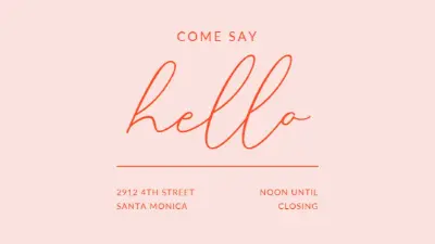 Hello neighbor pink modern-bold