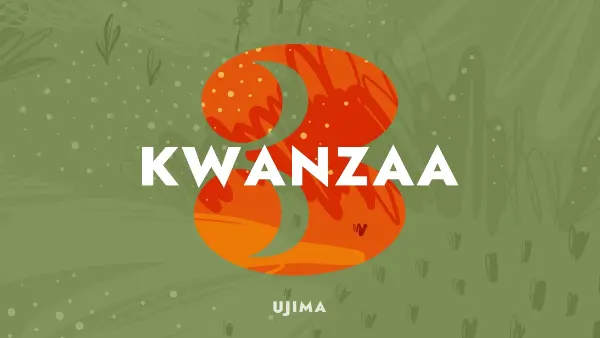 Celebrate the third day of Kwanzaa green organic-simple