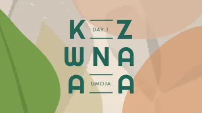 Umoja for Kwanzaa brown organic-simple