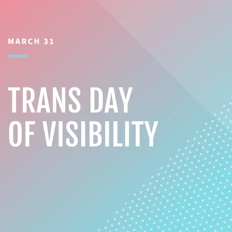 Honoring trans visibility pink modern-geometric-&-linear