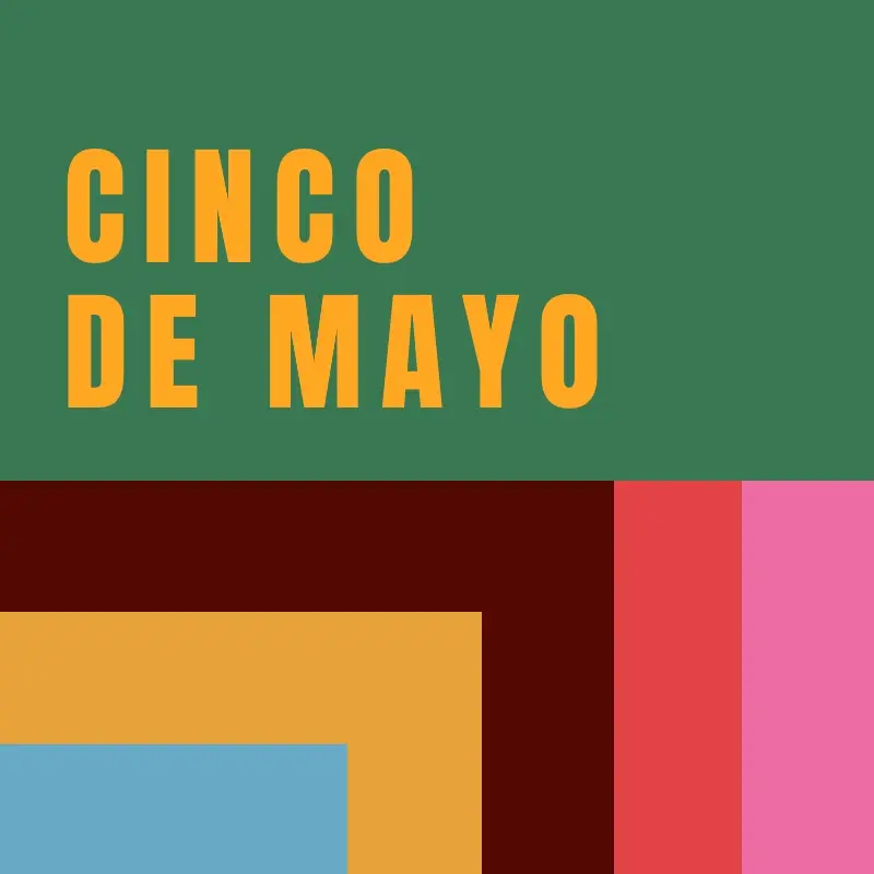 Celebrating Cinco de Mayo green modern-color-block