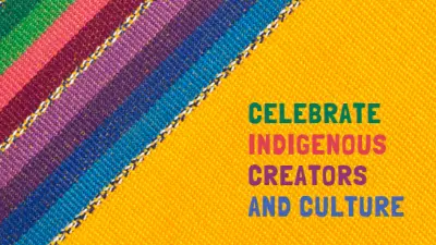 Celebrate Indigenous creators yellow organic-simple