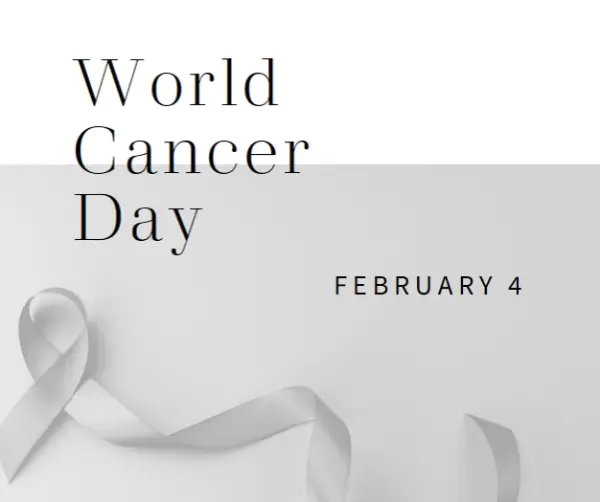 Observing World Cancer Day gray modern-simple