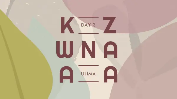 Ujima for Kwanzaa gray organic-simple