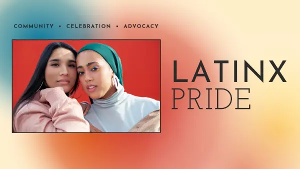 Celebrating the Latinx community red modern-bold