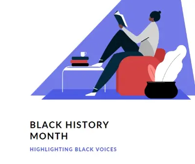 Highlighting Black voices white modern-color-block