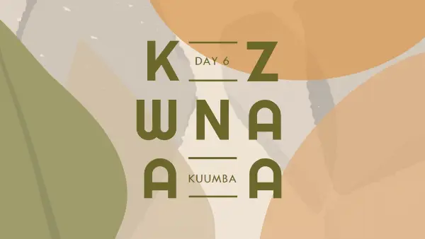 Kuumba for Kwanzaa gray organic-simple