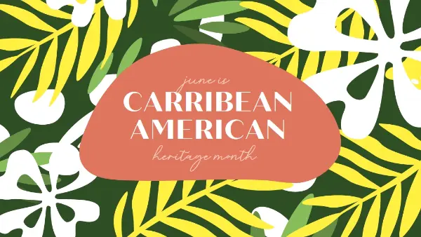 Honoring Caribbean American Heritage green organic-simple