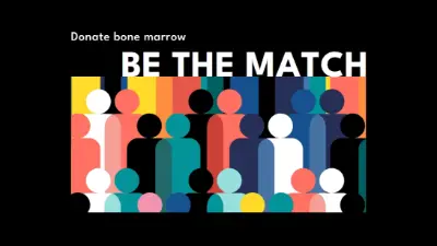 Become a bone marrow donor black modern-bold