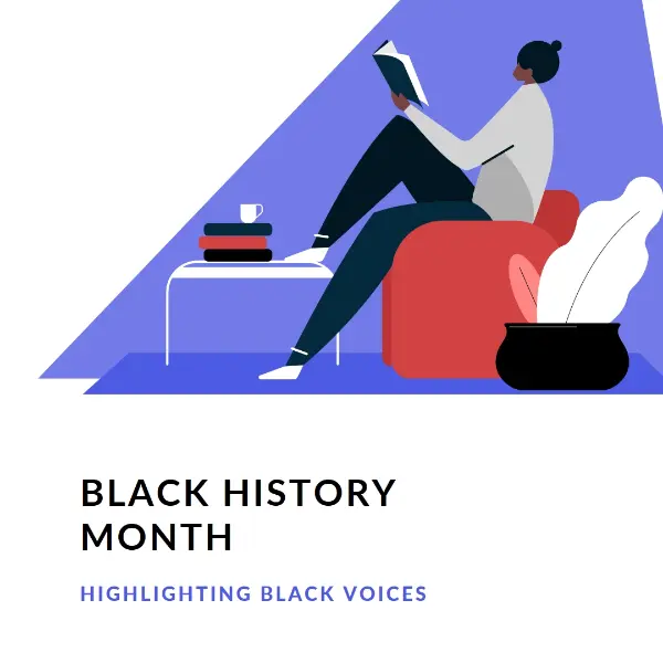 Highlighting Black voices white modern-color-block