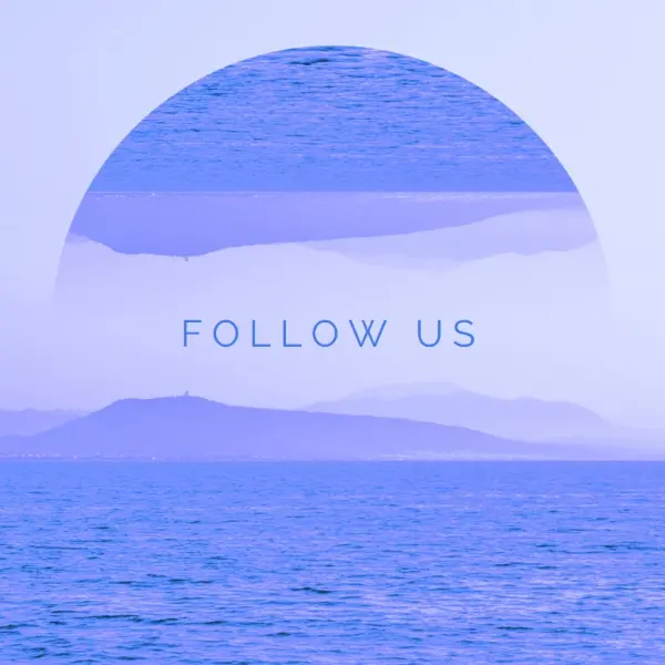 Follow the leader blue modern-simple