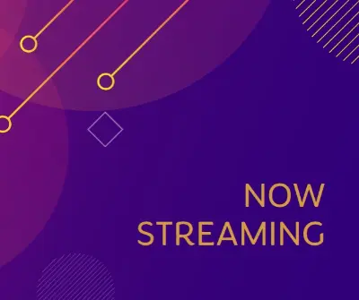 Stream team purple modern-simple