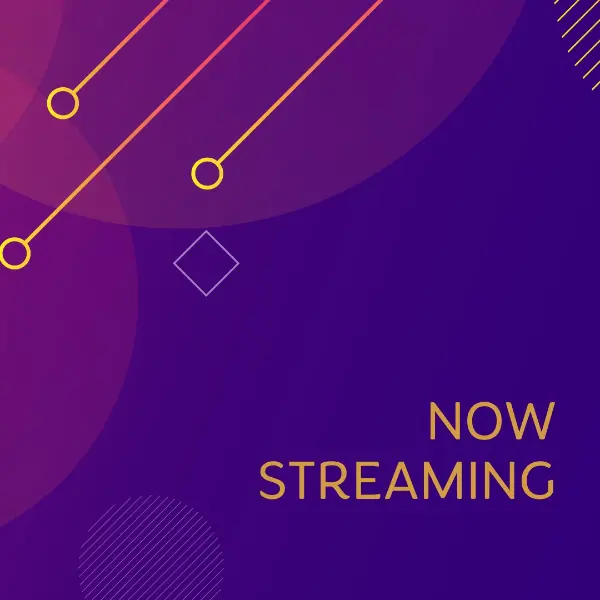 Stream team purple modern-simple