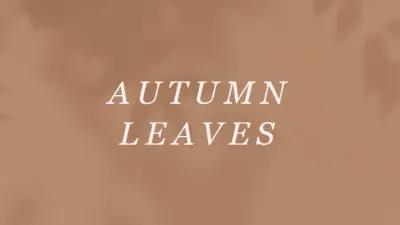 Get to the autumn of it brown modern-simple