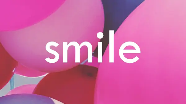 All smiles pink modern-bold