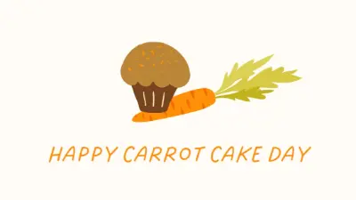 A piece of carrot cake white whimsical-color-block