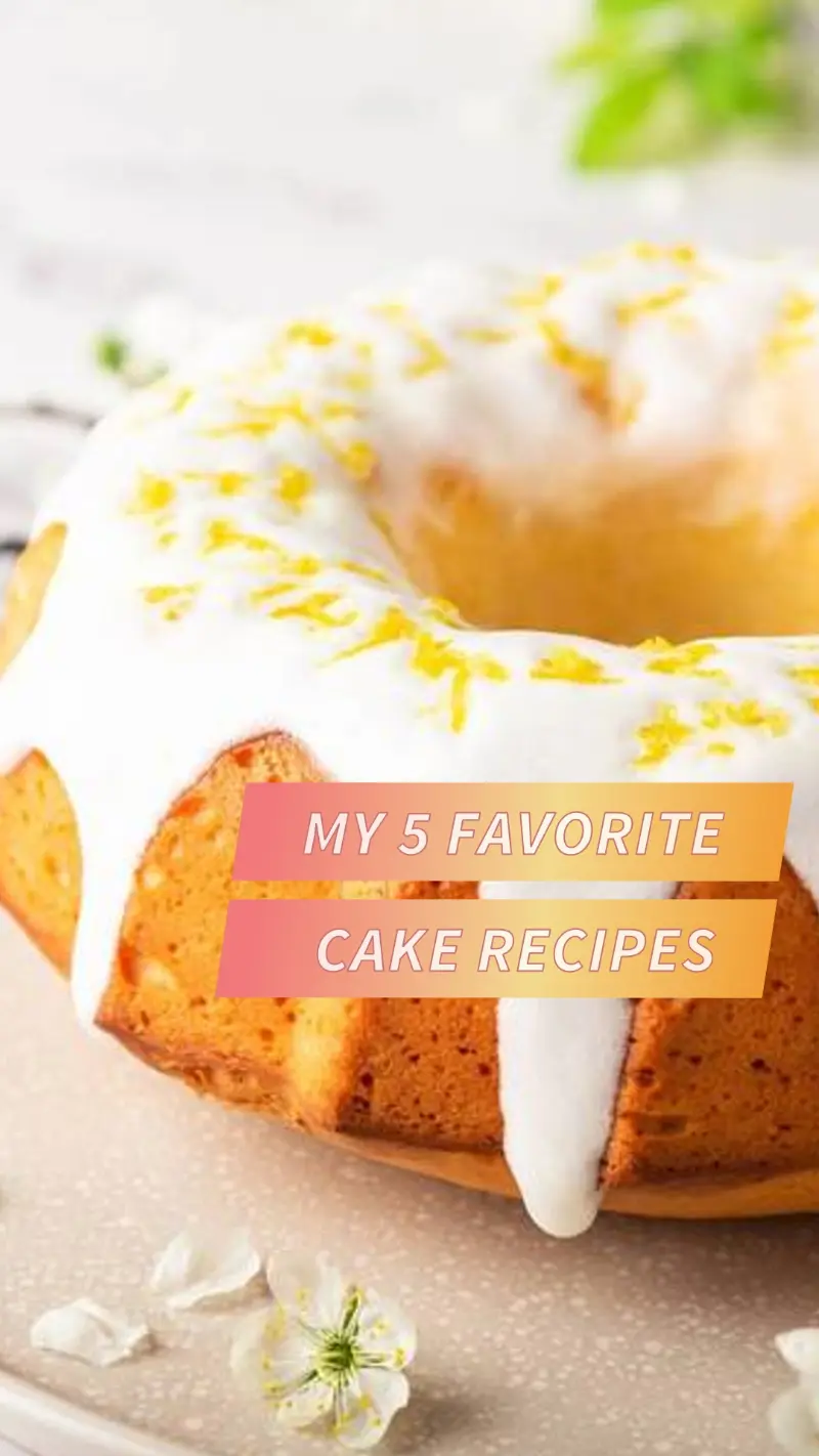 Favorite cakes yellow modern-simple