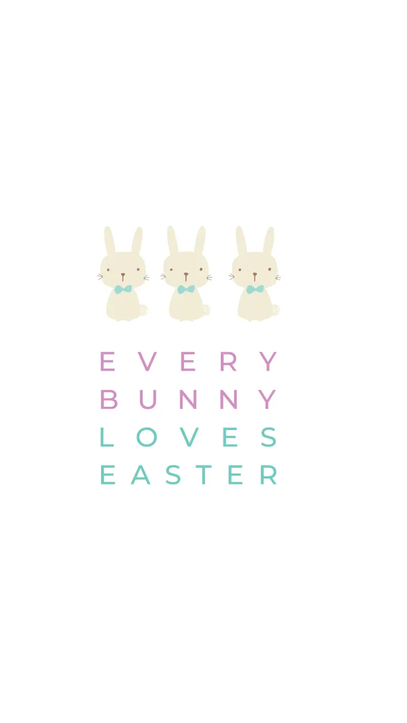 Happy Easter to every bunny white whimsical-color-block