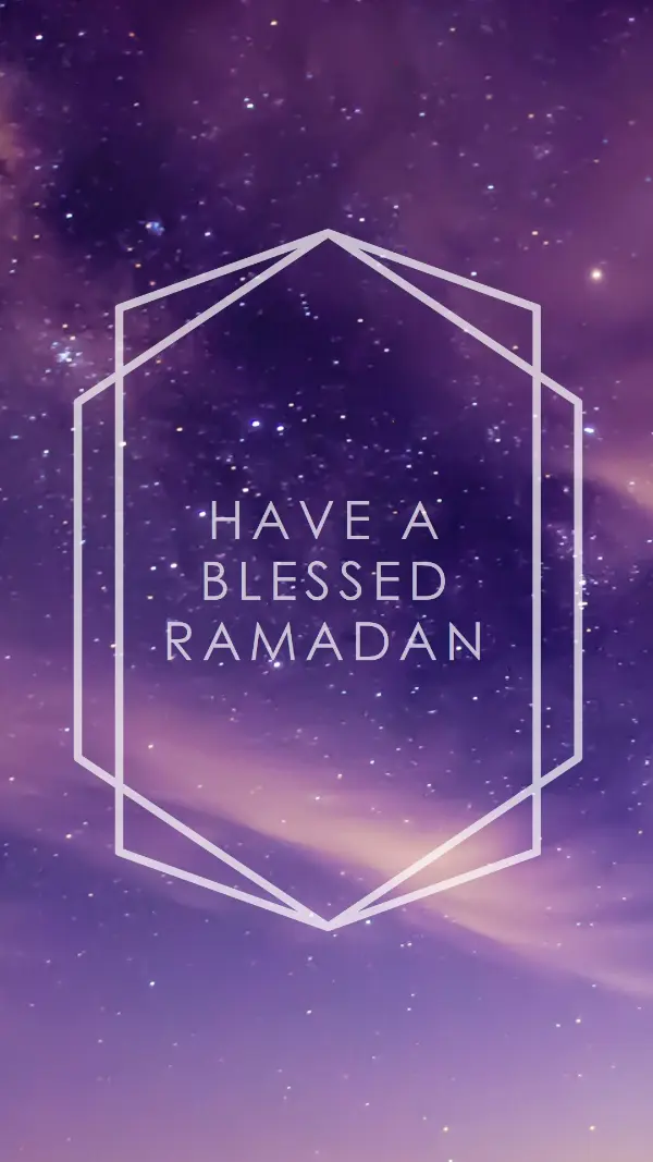Have a blessed Ramadan purple modern-geometric-&-linear