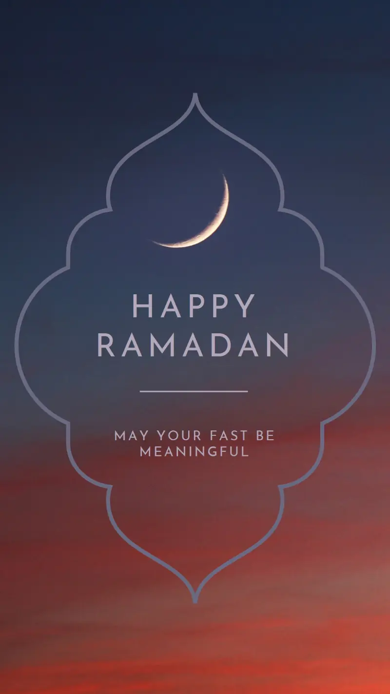 Have a happy Ramadan black modern-simple