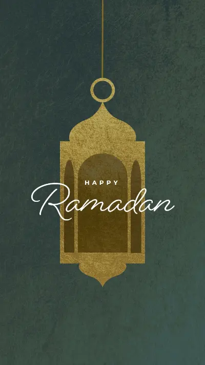 Welcome Ramadan green modern-simple