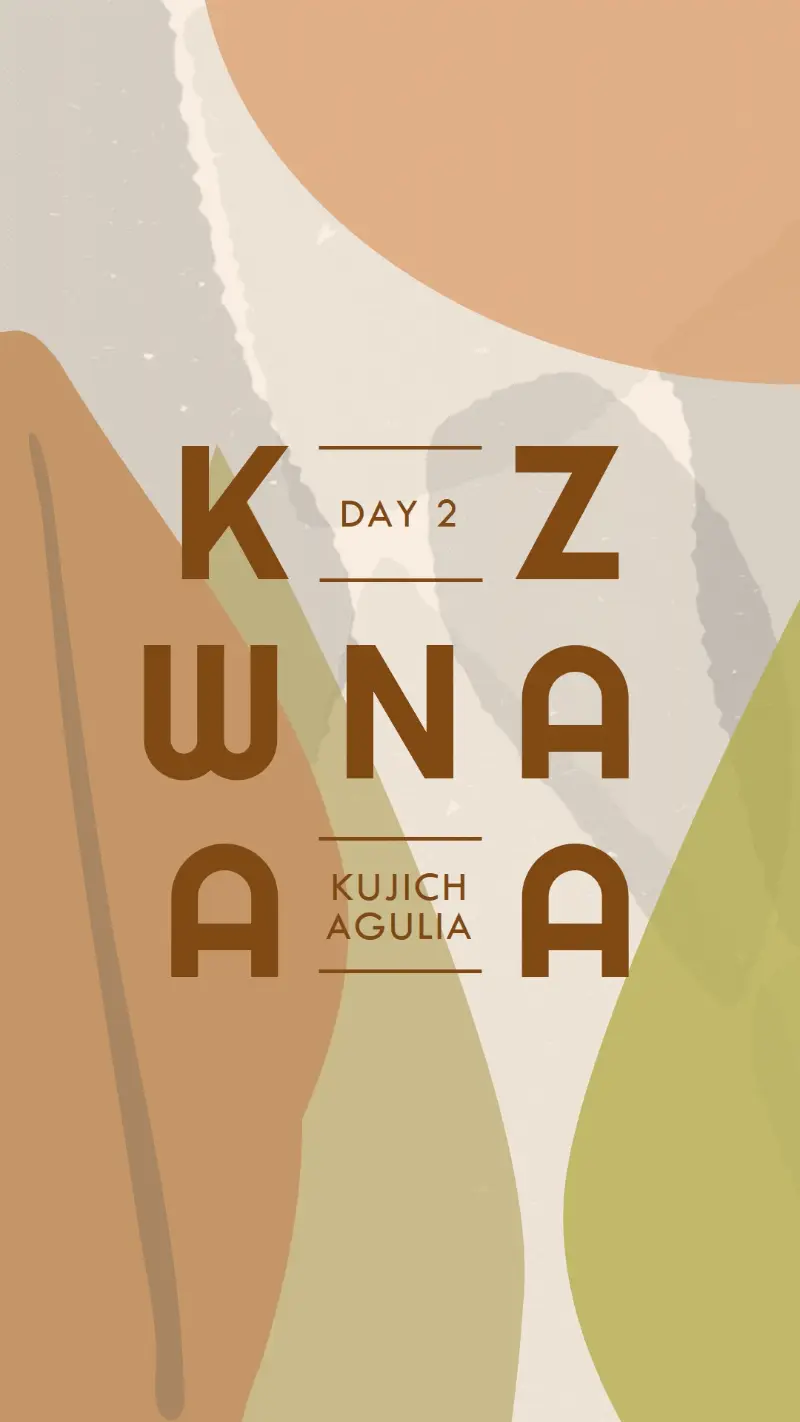 Kujichagulia for Kwanzaa brown organic-simple