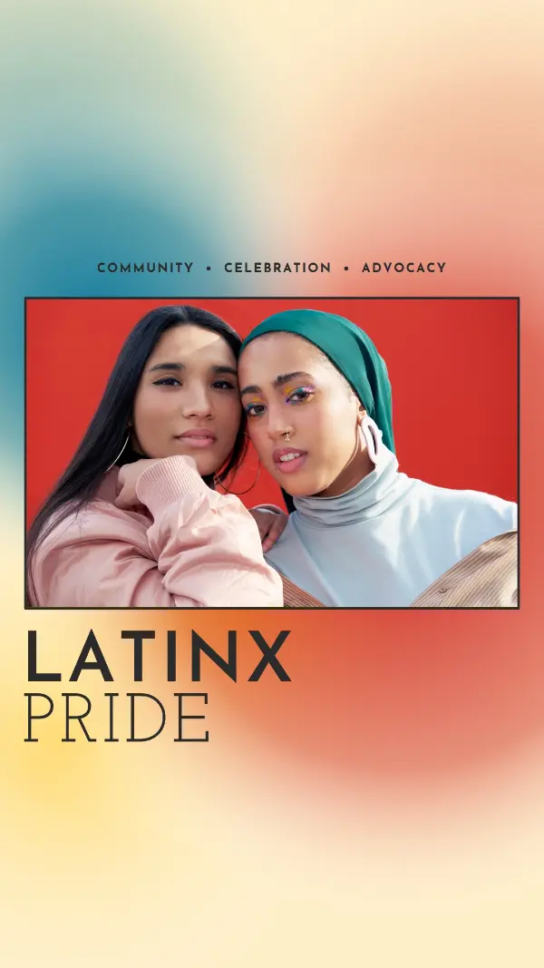 Celebrating the Latinx community red modern-bold