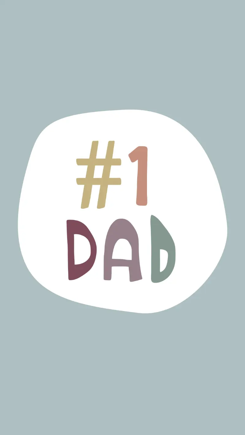 The best dad blue organic-simple