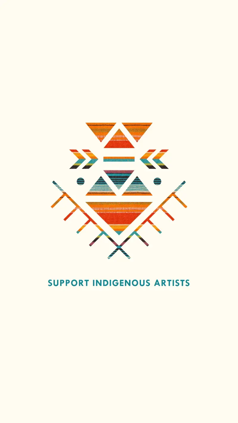 Support Indigenous artists white modern-geometric-&-linear