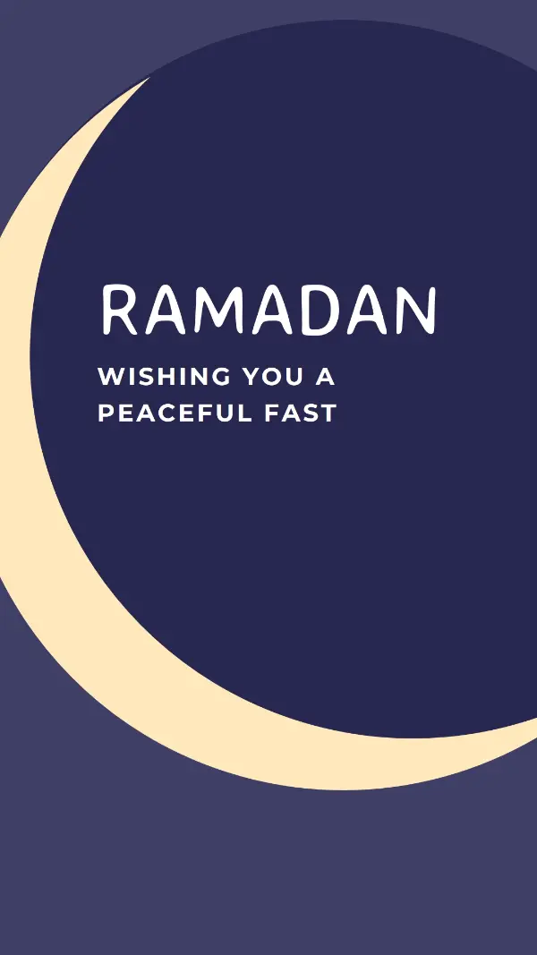 A peaceful Ramadan to you and yours purple modern-color-block