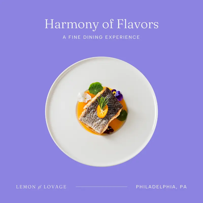 Harmony of flavors Purple Modern, Simple, Minimal