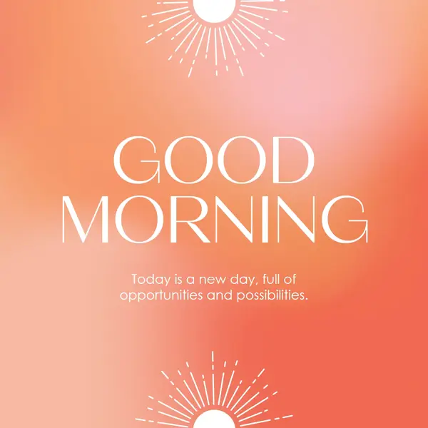 Today is a new day Orange modern, gradient, typographic, simple, symmetrical, minimal,