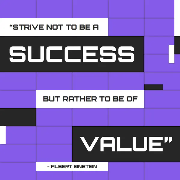 Place value higher than success Blue bold, pixel, grid, geometric, typographic, asymmetrical