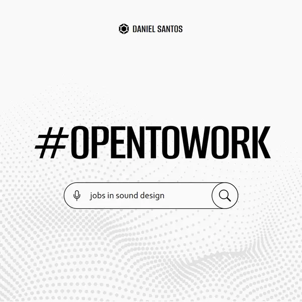 Open to work announcement White Modern, Simple, Search, monochromatic, neutral, typographic