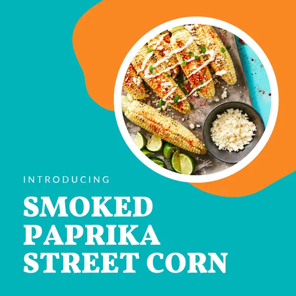 Smoked paprika street corn Blue Bold, Simple, Colorful