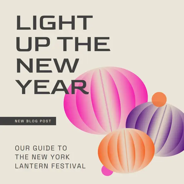 Light up the New Year Brown futuristic, abstract, lanterns, bold, graphic, asymmetrical
