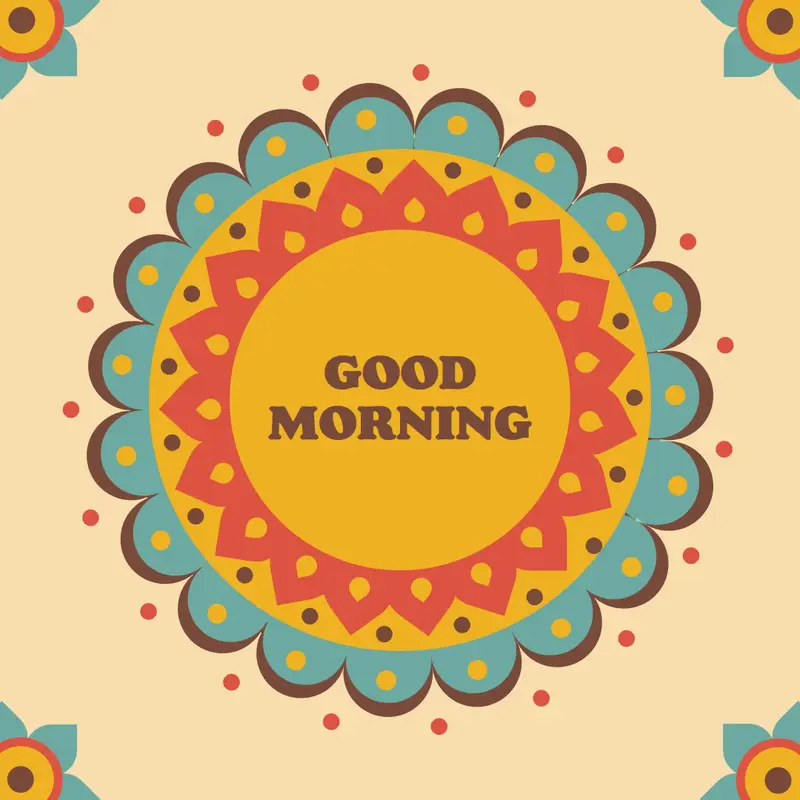 Vibrant mornings Yellow vibrant, colorful, mandala, geometric, shapes, symmetrical