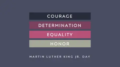 Honoring Martin Luther King purple modern-simple