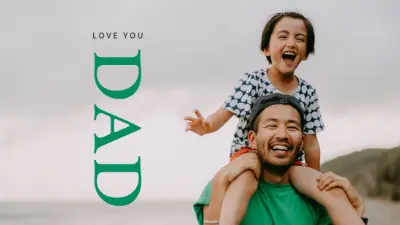 Loving dad gray modern-simple