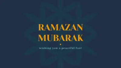 Peaceful Ramadan blue modern-simple