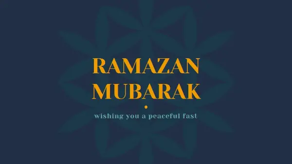 Peaceful Ramadan blue modern-simple